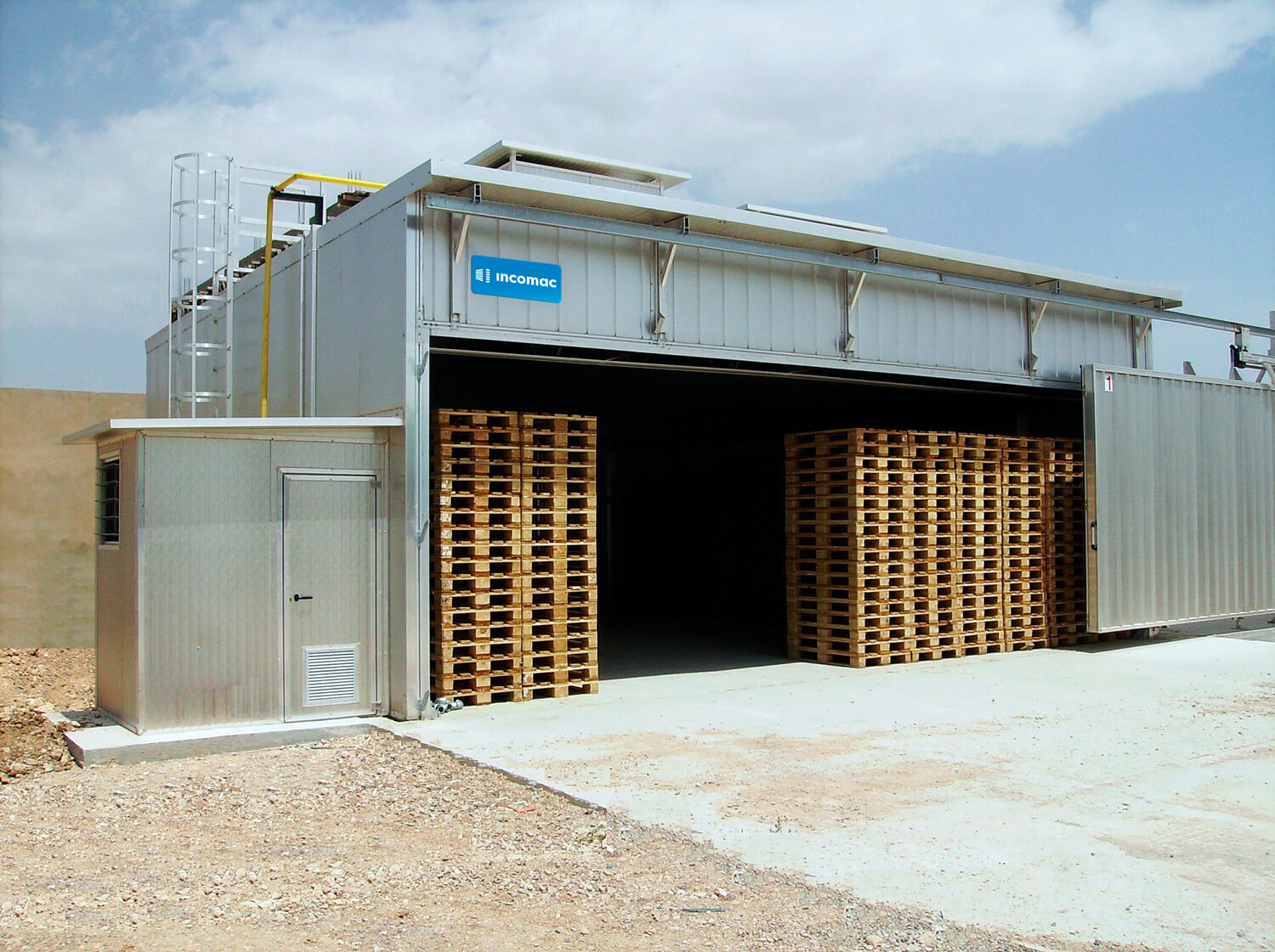 Incomac impianto per il trattamento fitosanitario del pallet PAL Incomac impianto per il trattamento fitosanitario del pallet PAL